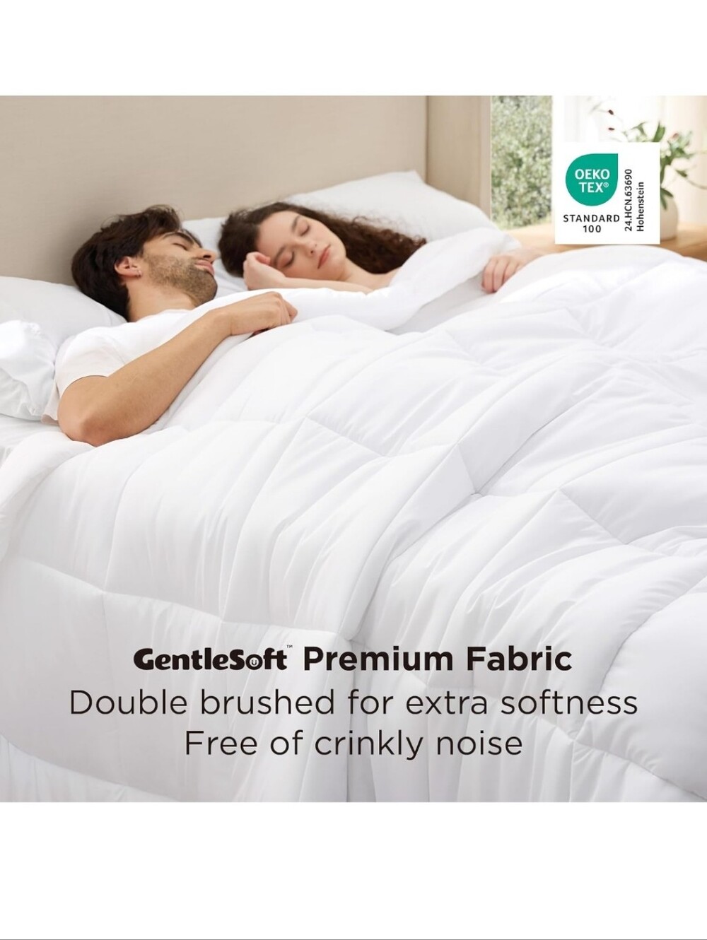 Bedsure Comforter Duvet Insert - Quilted Oversized King  All Season Gentlesoft - Picture 4 of 13
